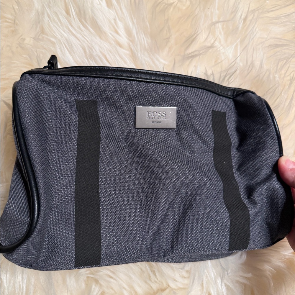 BOSS Gray Men's toiletry Bag